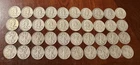 Lot Of 40 Franklin (20) & Walking Liberty (20) Half Dollars 90% Silver