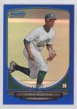 2013 Bowman Draft Top Prospects Chrome Blue Refractor 85/99 Chris Bostick 0c5