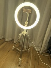 Heyday-Ring Light with Tripod - Stone White - 5ft tall 10" ring-influencer NEW
