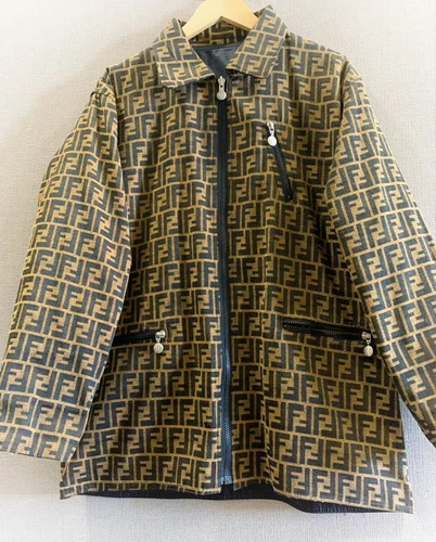 Cappotto giacca uomo reversibile Fendi Zucca taglia L vintage autentico