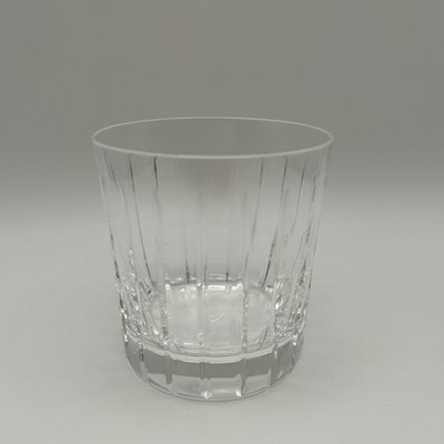 1 Christofle Iriana Double Old Fashioned Lowball Rocks Glass UNUSED
