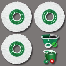 Reusable Mop Head Replacement for Libman Tornado Spin Mop Thick Microfiber Sp...