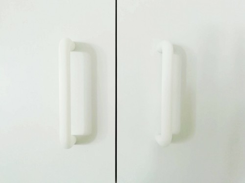 4X Möbelgriffe + 8X Schrauben, Schrankgriff IKEA KNOXHULT kompatibel WEISS WHITE - Bild 2 von 12