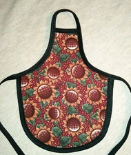 Floral / Sunflowers Print Fabric - Decorative Soap Bottle Dish Apron 1PC