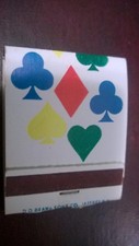 Vintage " PLAY CARD SYMBOLS?"" Unused Matchbook Made in USA