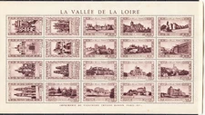 W FRANCE TW VL1 TOURIST VIEWS LAVBELS LA VALLÉE DE LA LOIRE BROWN PRINTING