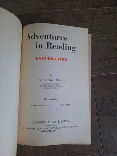 1947 Adventures in Reading Exploration Hardcover Book CA School Textbook - Foto 8 di 12