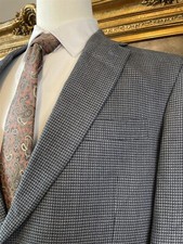 Hart Schaffner Marx 42R USA MADE 100 Wool Texture Weave Gray 2Btn Blazer Jacket