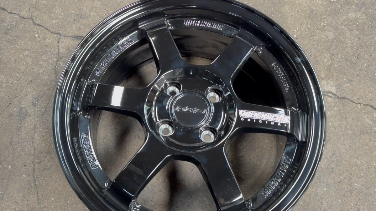 NEW! 4x100 (4 Wheels) 15x7 ET35 AOW TE37 OG BLACK Fit HONDA TOYOTA