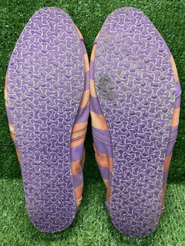 Zapatos para mujer Toms multicolores a rayas de lona talla 9,5 púrpura/naranja - Imagen 4 de 7