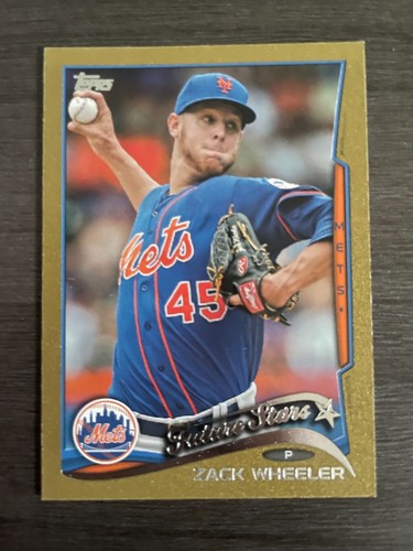 2014 Topps Mini Zack Wheeler #266 Future Stars Gold Mini SP serial /63 - 第 2/3 張圖片