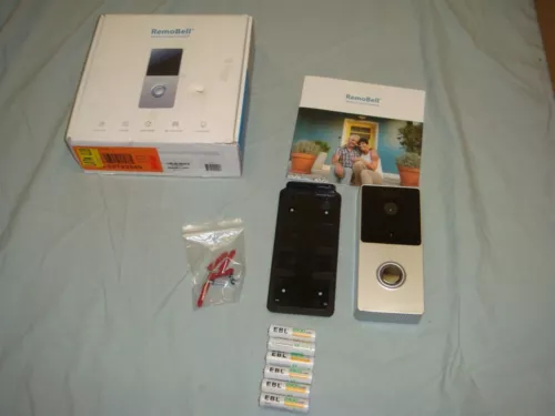 REMOBELL WIFI WIRELESS BATTERY POWERED VIDEO DOORBELL W NIGHT VISION RMBU-1512