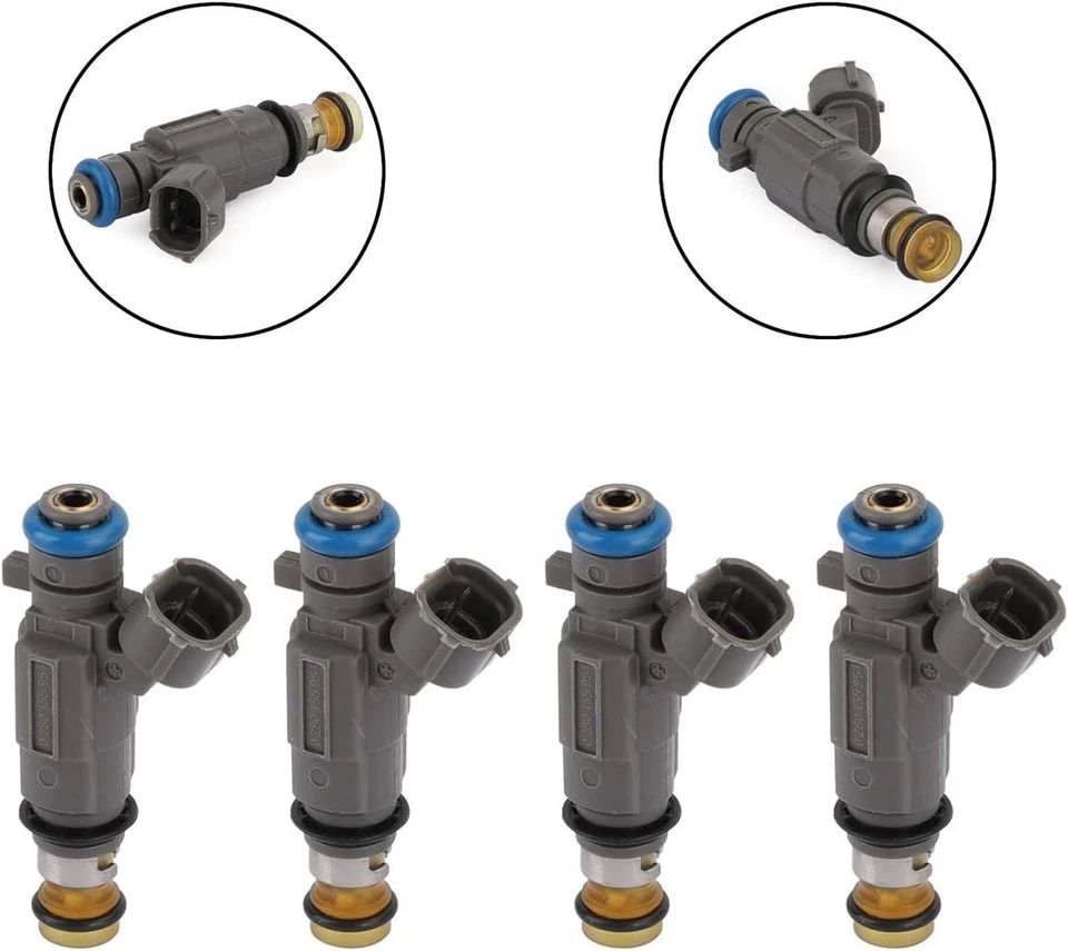 Inyector de combustible OEM 4X 00-06 Subaru Outback Impreza Baja Legacy 2,5 L H4 0280155954 Foto 2 de 4