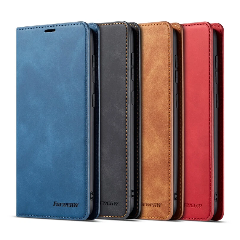 For Samsung A10/A20e/A30/A40/A50/A70/A80 Leather Wallet Case Magnetic Flip Cover - Image 2 of 4
