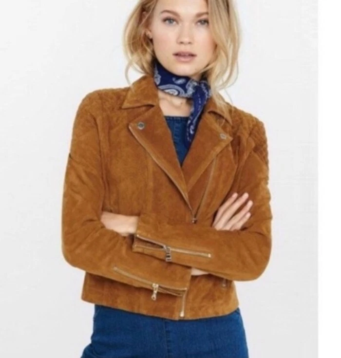 Faux suede moto clearance jacket forever 21