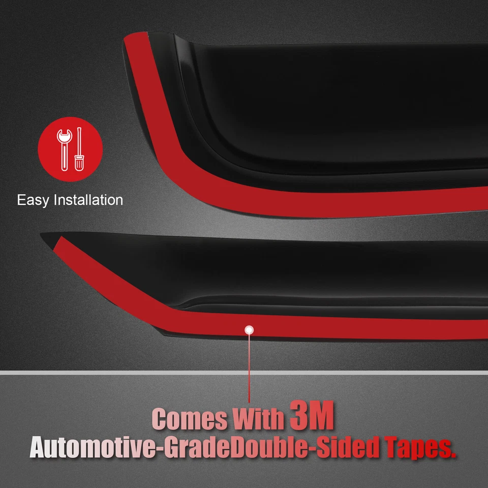 Viseras de ventilación protectoras para 88-99 Chevy C/K 1500 cabina extendida Foto 3 de 4