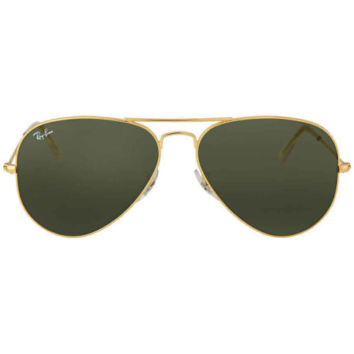 Ray Ban Aviator Sunglasses Classic Authentic RB3025 L0205 58mm Green G-15 Lens - Afbeelding 1 van 1