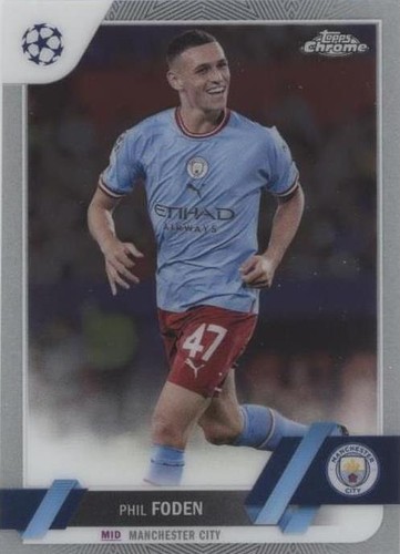 Phil Foden 2022-23 Topps Stadium Club Chrome UEFA Refractor #47