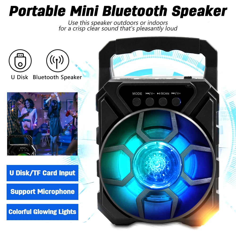 Flashing bluetooth best sale speaker