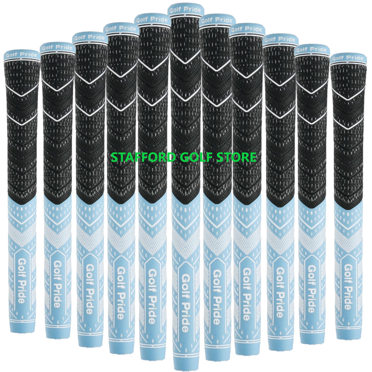 Golf Pride MCC Plus 4 Teams Golf Grips Standard/Midsize Light Blue