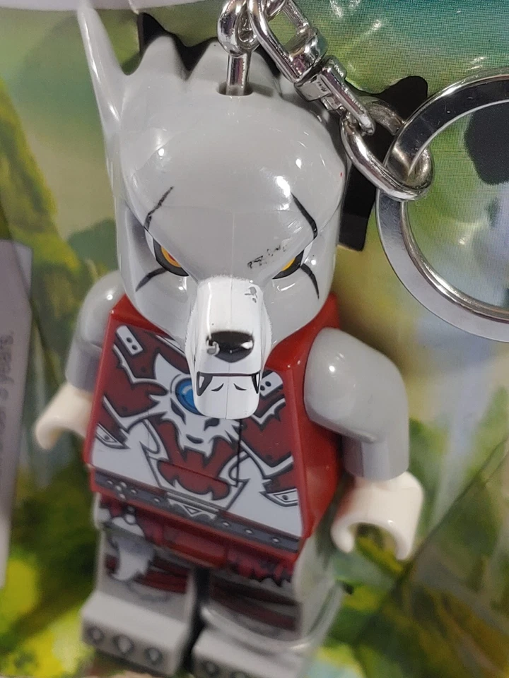Lego LED Lite Keychain - Legends of Chima Worriz Wolf Lot of 2, Have Scratches - Image 4 of 4