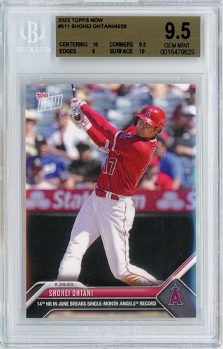 2023 TOPPS NOW MLB #511 SHOHEI OHTANI - BGS GEM 9.5 w/ TWO 10s!