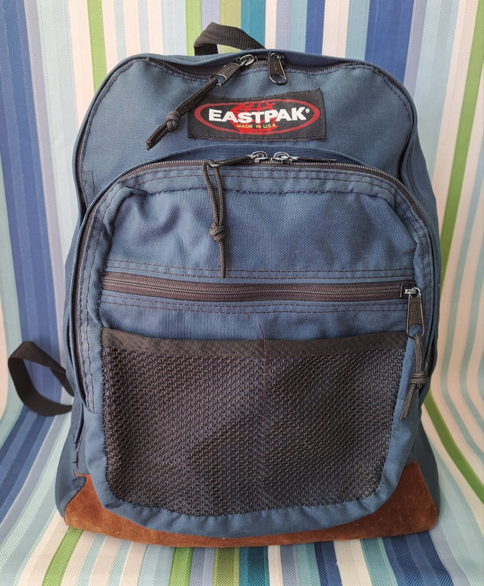 【USA製】Eastpak Backpack Navy VINTAGE 90S EASTPAK NAVY BLUE BACKPACK USA MADE SUEDE