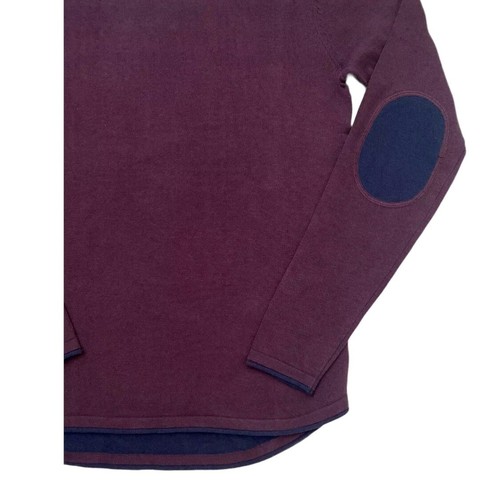 BUFFALO Mens Burgundy Crew Neck Classic Fit Cotton Pullover Sweater XXL - 第 5/5 張圖片