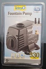 Tetra Fountain Pump 330 GPH Adapters Included Adjustable Flow- New & Sealed!