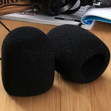10X Black Handheld Stage Microphone Cover Replace Foam Mic Windscreen Karaoke DJ