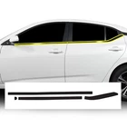 Fits Nissan Sentra 2020-2025 Side Window Chrome Delete Decal Blackout Vinyl Trim