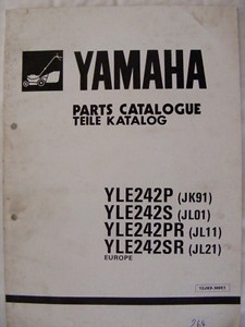 YAMAHA Rasenmäher YLE242 S /P /PR /SR Ersatzteil-Katalog Handbuch