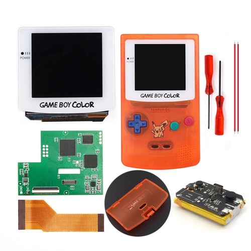 GBC AMOLED OLED Écran Tactile Rechargeable Batterie Li-ion Blanc Kit pour GameBoy - Photo 54/65