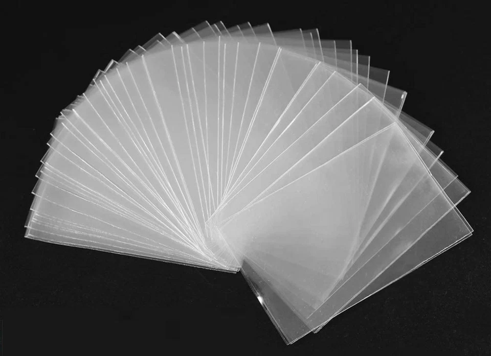 100 BUSTINE PROTETTIVE CARD SLEEVES X SCHEDE TELEFONICHE O GIOCHI 56 X 87 NO PVC