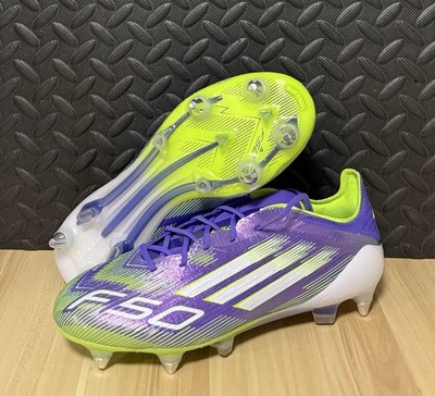 adidas F50 Elite SG Soccer Cleats Purple Green JH7633 Mens  display picture 3