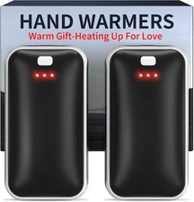 Hand Warmers Rechargeable, 2 Pack Electric Hand Warmer, Reusable Portable Pocket