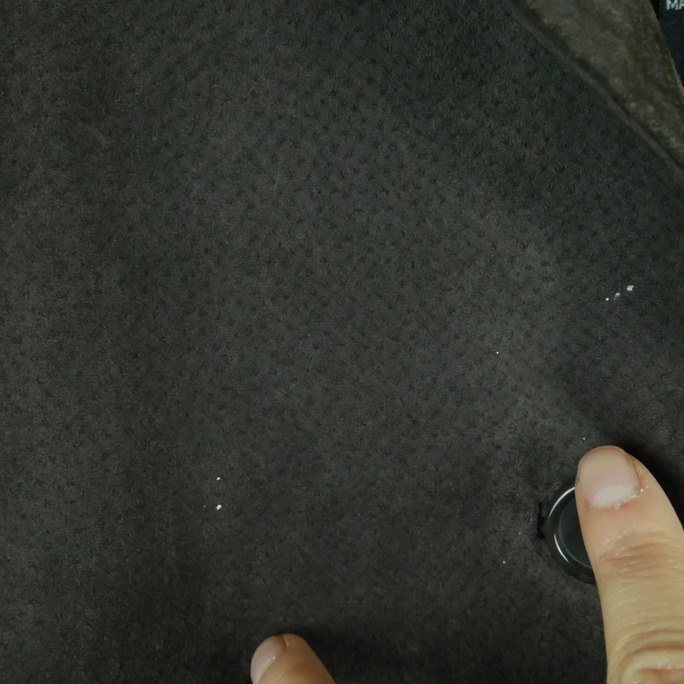 Vintage Y2K Medium Suede Jacket Chocolate Brown Minimal Grunge Vampire Academia - Image 3 of 4