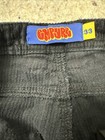 Empyre Relax Corduroy Pants 33x27.5 Black Wide Wale Y2K Skater Grunge — photo 2