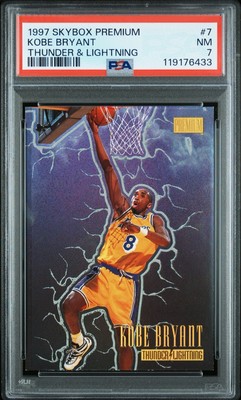 Kobe Bryant 1997 Skybox Premium Thunder Lightning PSA 7    