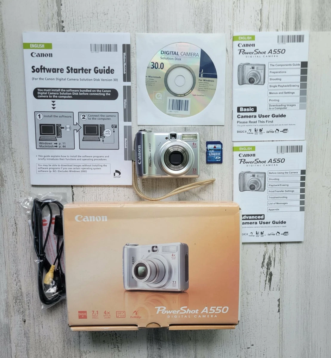 Canon PowerShot A550 本体 2台セット Canon PowerShot Canon Powershot A550 Digital Cameras for Sale