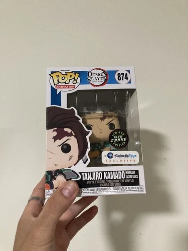 Demon Slayer Tanjiro KamadoFunko Pop 874 Galactic ToysExclusive GLOW CHASE