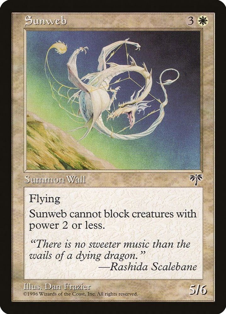 1996 Magic: The Gathering: Mirage - Sunweb (#42, Rare, Lightly Played)