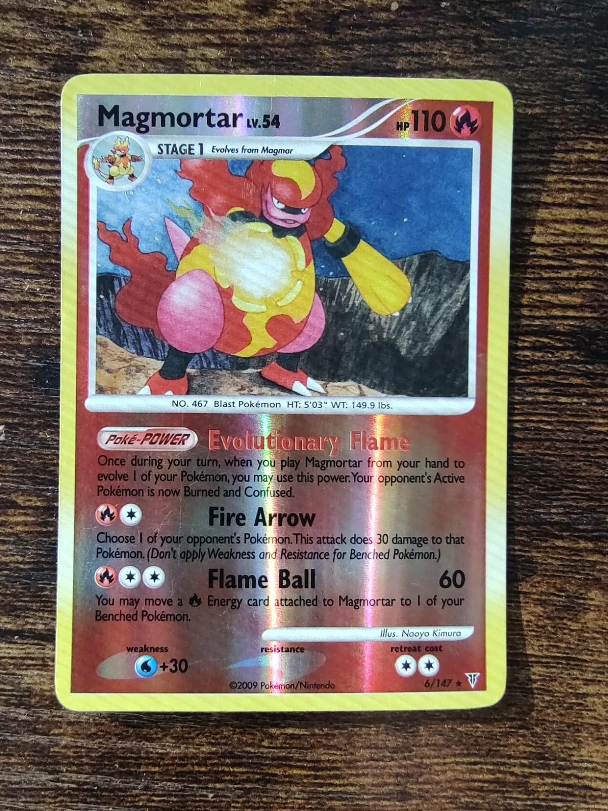 Magmortar 6/147 Platinum Supreme Victors Reverse Holo Pokemon Card