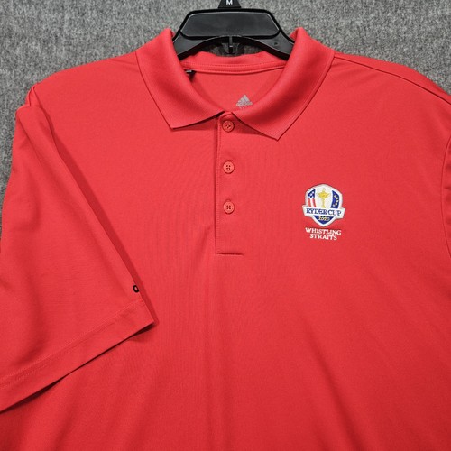 Whistling Straits Adidas Poloshirt Herren XL rot 2020 Ryder Cup Whistling Straits