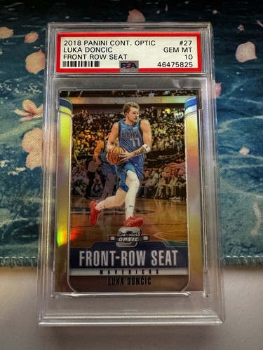 PSA 10 Luka Doncic Panini Contenders Prizm Optic Front Row Seat #27