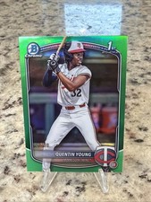 QUENTIN YOUNG 2025 BOWMAN CHROME DRAFT 1ST GREEN REFRACTOR /99 