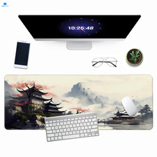 Cherry Blossom in Ink Gaming Mouse Pad 31.5" x 11.8", Watercolor Loft