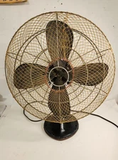 Antique Hunter 3 Speed Oscillating Fan Cat. No.262 Type CG-16 Ser. E Works