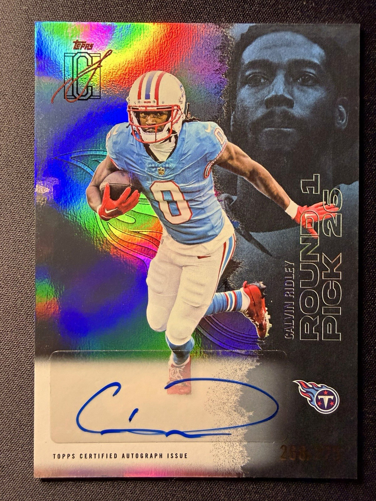 Topps Signature Class 2025 Calvin Ridley Titans Round Auto /275 #99