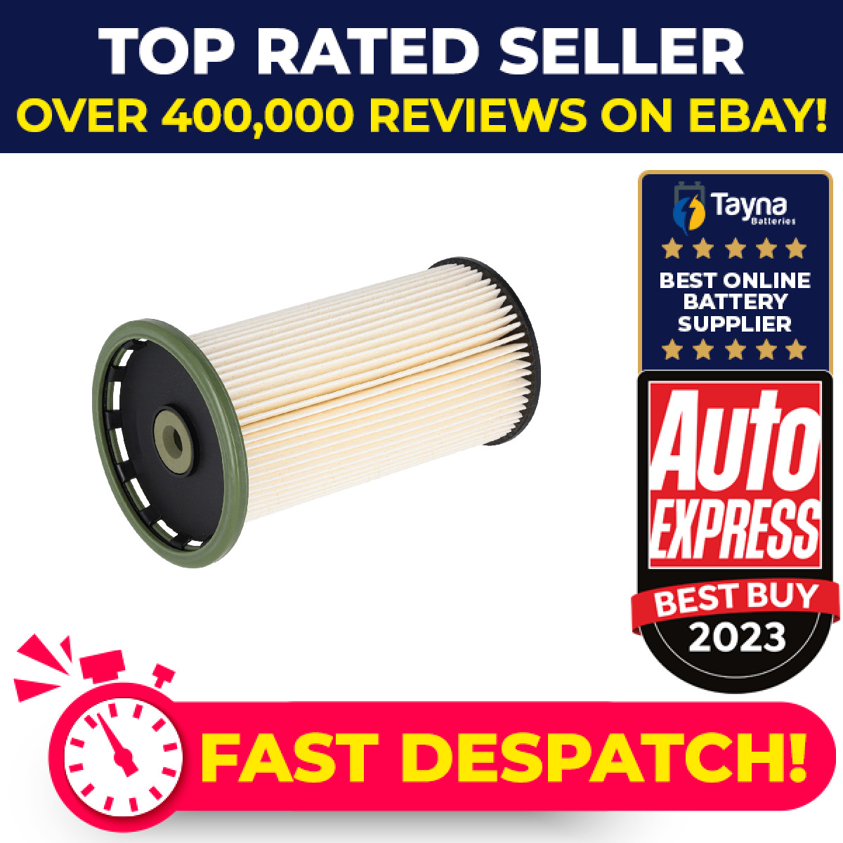 Fuel Filter fits SEAT LEON 1.8 1.6D 2.0D 2012 on Blue Print 5Q0127177 5Q0127177B